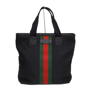 Gucci GG canvas tote bag signature Web handles brown